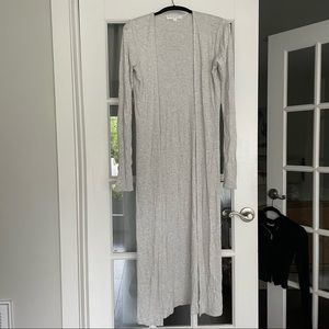 Spiritual Gangster Ribbed Duster Long Sweater